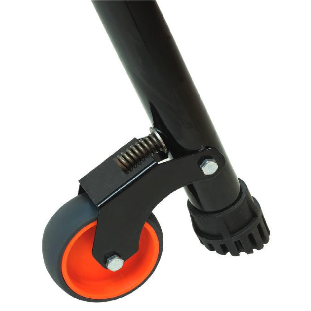 Mondelin - Escabeau sécurisé PIRL Gardia 110 cm avec portillons automatiques - Plateforme 50x45 cm - Revêtement Anti-dérapant - Roues sur Ressort facilite Le déplacement - Marches moulées en alu