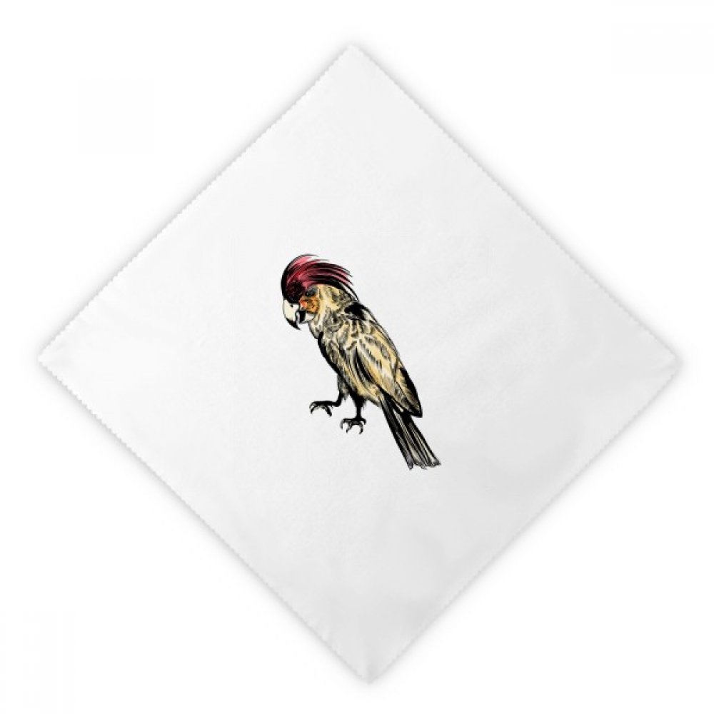 Serviettes en tissu oiseau jaune pour remplacer le papier jetable au déjeuner