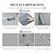 MBOSS Bath Tub Shower Mat Non Slip Bathtub Mats for Bathroom Shower Floor Mat Bath Mats for Shower Tub Anti Slip Shower Mat with Drain Hole and Large Suction Cups (Gradient Grey, 27.5 X 15.7 Inch)