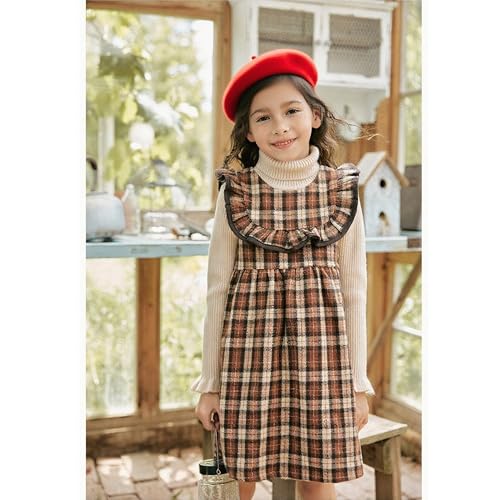 Classic French Beret Hat for Kids - Elegent Wool Beret for Girls Party Romantic French Themed Fancy Dress 2-10 Years4