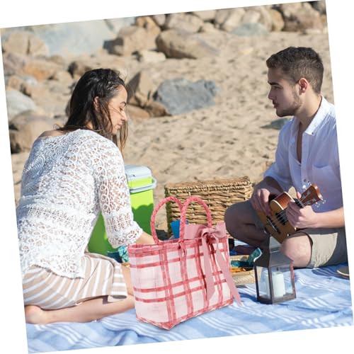KESYOO Women Holiday Bag Woven Beach Handbag Capacity Outdoor Tote for Travel Stylish Design for Summer Essentials3