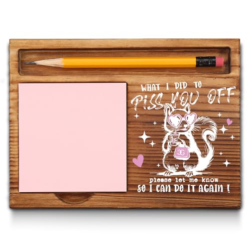 Support de notes autocollantes anti stress pour bureau sournois