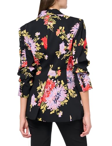 Cinq à Sept Women's Dark Chrysanthemum Scrunched Cheynne Blazer3