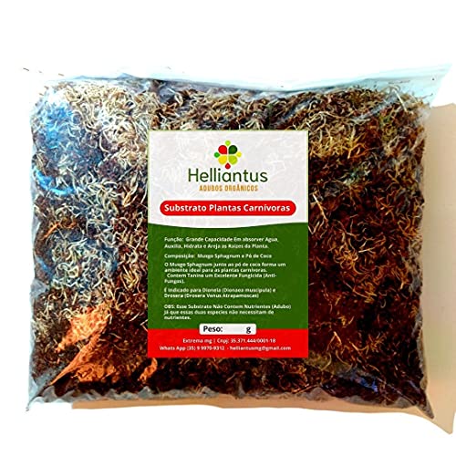 1kg Substrato Plantio de Plantas Carnívoras Drosera e Dioneia - Helliantus