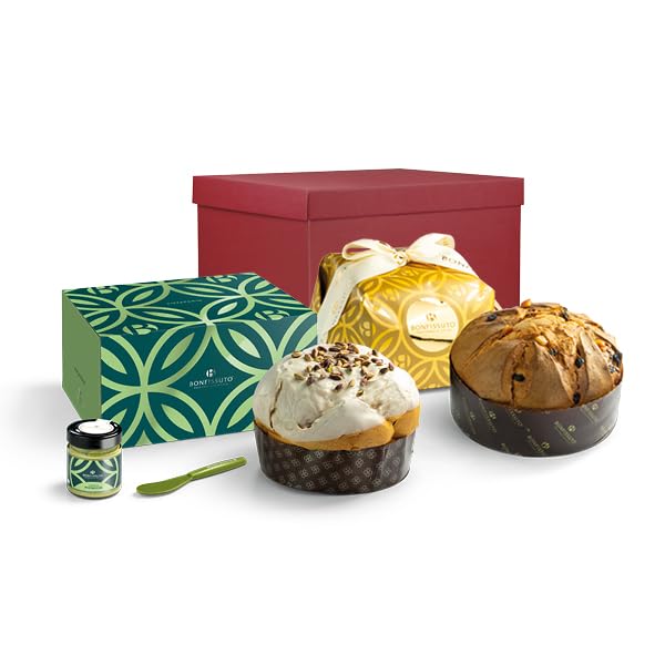 CESTO NATALE PANETTONI SICILIANI IN BOX RIGIDO