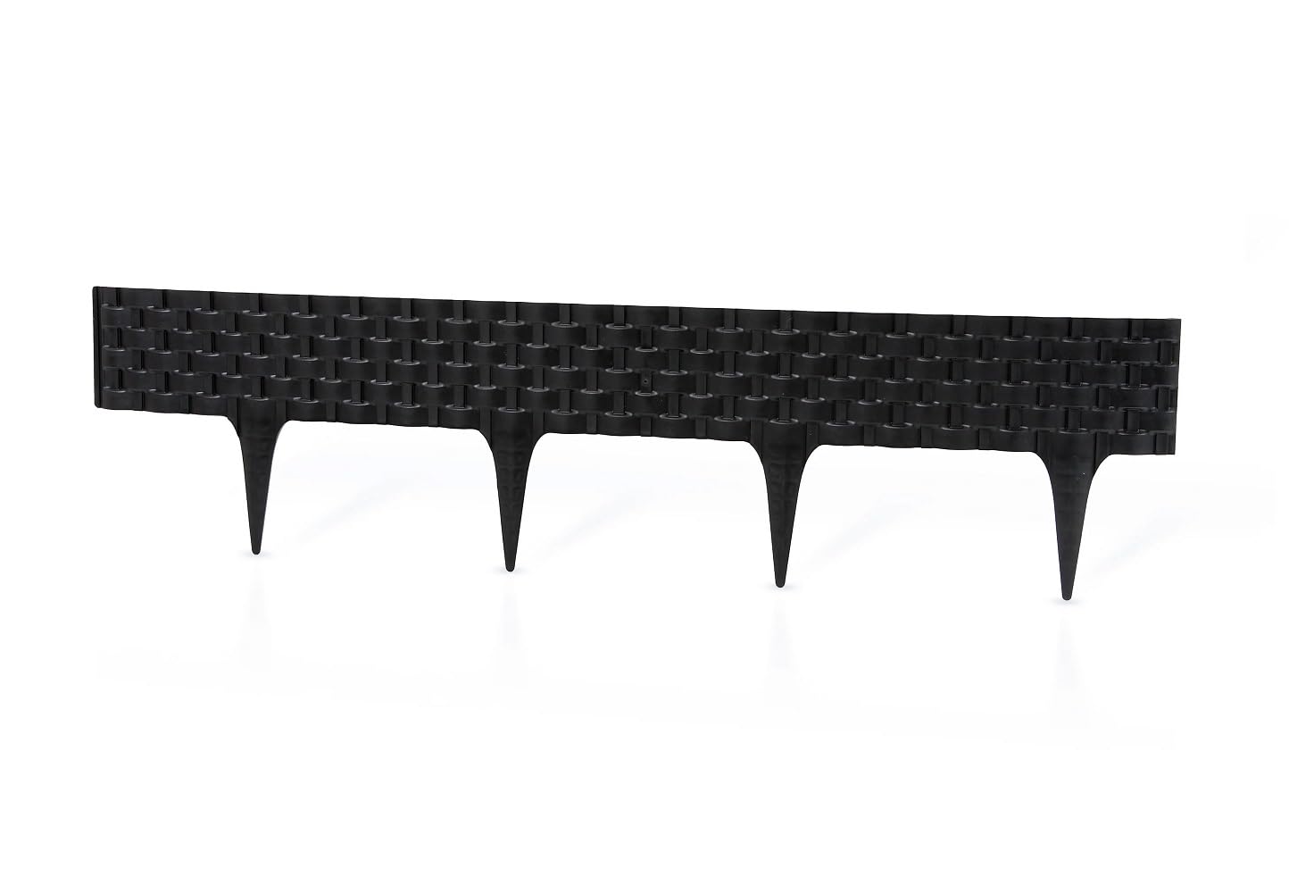 Rattan Style Palisade Edging- for Flower Beds, Defining Pathways, Creating Garden Boundaries - Resistant to Moisture Mould Fungi - Easy Installation - Rattan Effect Lawn Edging 2.4m (7.87 feet)