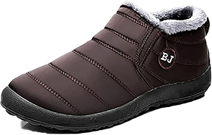 Amazon Co Jp スノーシューズ スノーブーツ ブーツ メンズ 22 5 28 5cm 雪靴 防寒靴 ショート 冬靴 防水 冬用 ブーツ 軽量 暖かい裏起毛 秋冬シューズ 脱ぎ履きやすい 綿靴 防滑のスノーブーツ 父の日 通勤 通学靴 滑り止めと防水のコットンブーツ シューズ バッグ