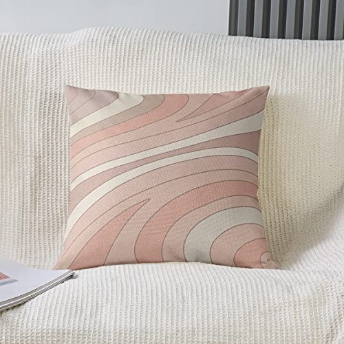 Housses de coussin à motifs géométriques roses aux finitions soignées pour lit - 3