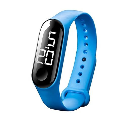 Orologio digitale, sportivo, a LED, in silicone, orologio da polso