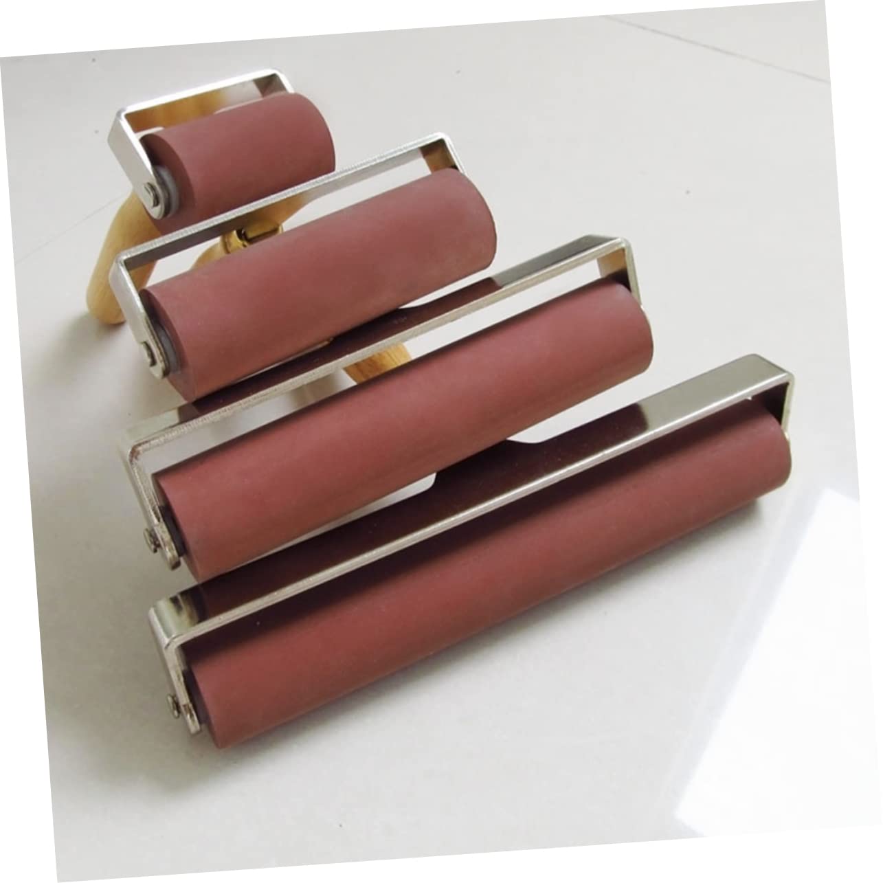 KONTONTY K Roller for Printing Ink Roller Rubber Roller Art Crafts Making Supply for Painters Printmaking and Construction Tools Random