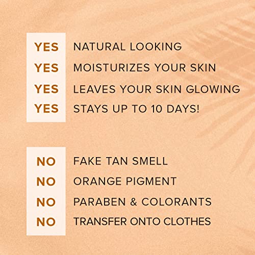 Canelita Hollywood autobronceador, Natural Glow Instant Sun Body Cream/Lotion, Sunless Body Self-Tanner, No fake tan smell, No Orange Pigment, Natural Looking, 3.0 fl oz