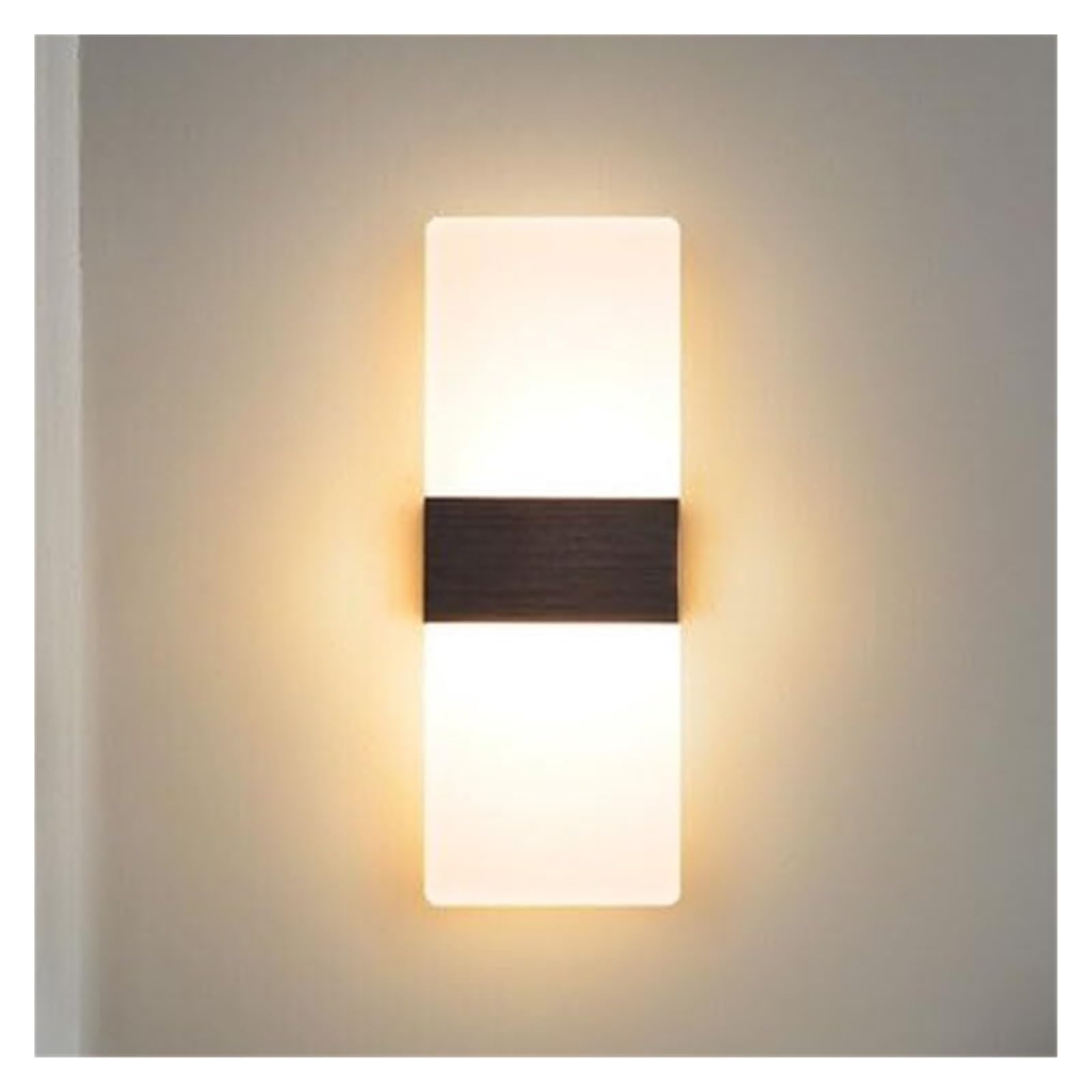 ITOSUI Modern LED Wall Sconce, Black Wall Light Fixtures for Bathroom, Dimmable Vanity Light Indoor LED Wall Sconce, Acrylic Wall Sconce for Bedside Bedroom Living Dining Room
