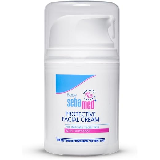 Sebamed Baby Protective Facial Cream| pH 5.5| Baby Face Cream| Vitamin E for Soft Skin| Ideal for salivary rashes| 50ml