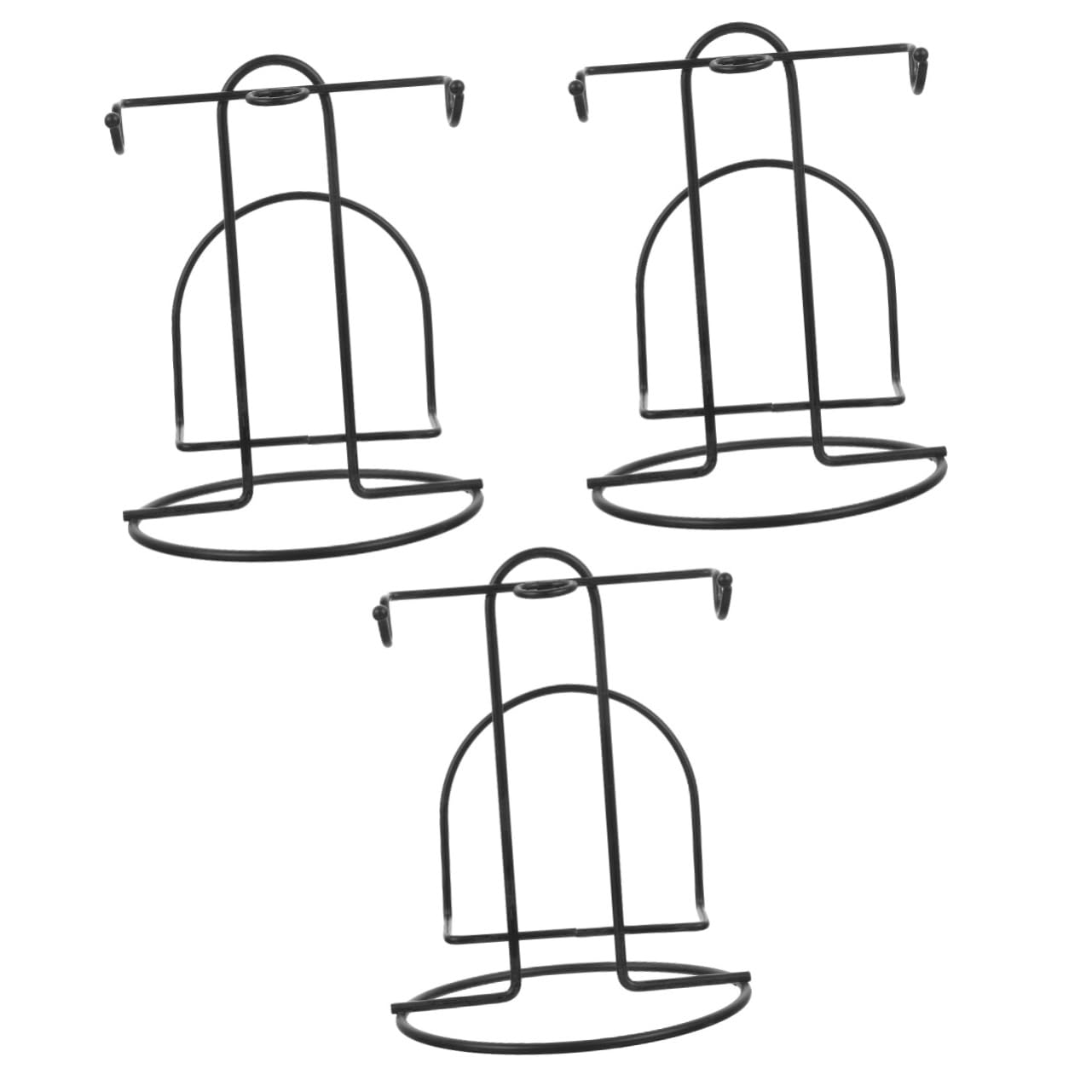 3 Piezas Soporte de Exhibición de Platos de Hierro para Tazas Organizador Estable y Elegante para Hogar y Oficina para Decoración y Almacenamiento de Bebidas