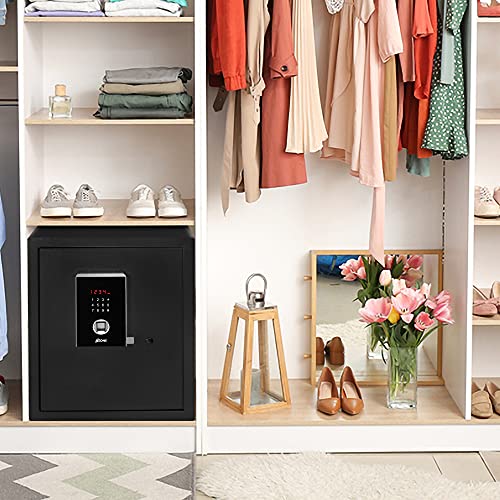 Image of Ozone 40 Litres Fingerprint Safe Locker for Home and Office - Fingerprint Lock 2-in-1 Unlocking Fingerprint and Password | Size 420H x 350W x 360D mm | Weight 20.4 kg | 2-Year Warranty