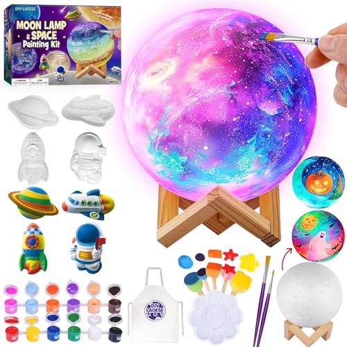 Diy-Laoese Kit De Pintura Lámpara, Luz Nocturna De Luna 3d Espacial, Arte Kits De Manualidades Niñas, Juegos Y Juguetes De Pintura Para Niños Diy-Laoese Kit De Pintura Lámpara, Luz Nocturna De Luna 3d Espacial, Arte Kits De Manualidades Niñas, Juegos Y Juguetes De Pintura Para Niños