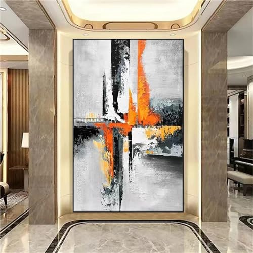 Tableau géométrique moderne MOBYAT toile haut de gamme 100x70cm avec cadre noir