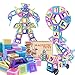 100Pcs Magnetic Blocks, Magnet Toys for 3 4 5 6 7 Year Old Boys Girls, Magnetic Tiles, Learning Educational STEM Toys for Toddlers 1-3, 3-5, 4-8 Building Blocks for Kids Ages 3+ Birthday Gifts