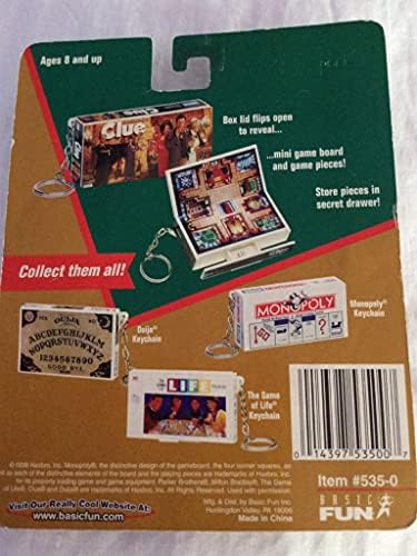 Clue: Basic Fun Mini Board Game Keychain image 4