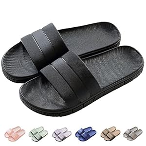 Unisex pantoffels voor dames/heren, antislip, ultralicht, plat, zachte sandalen, zachte huisslippers voor binnen, huis…
