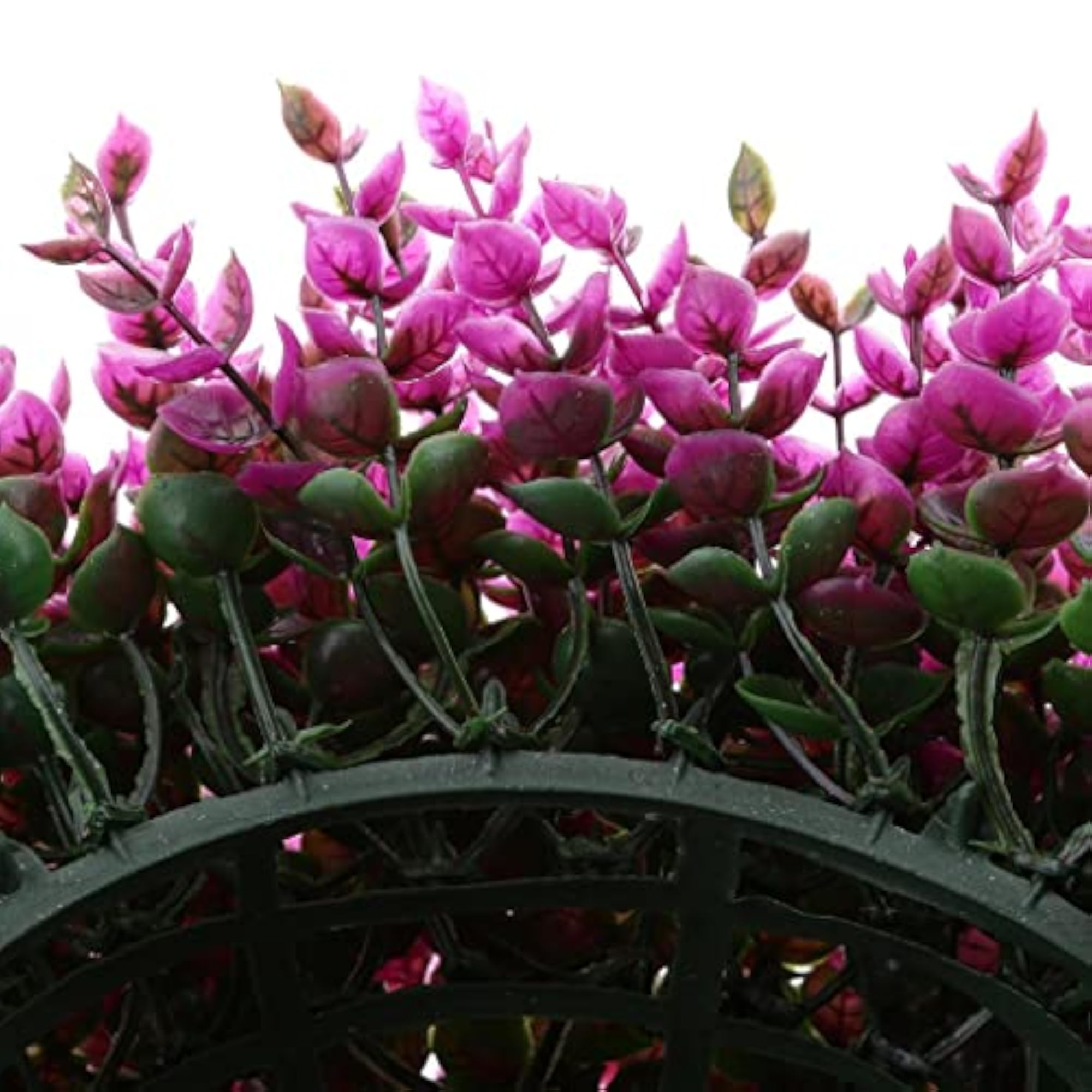 3xArtificial Topiary Ball Decorative Garden Home Decor, Purple 34cm