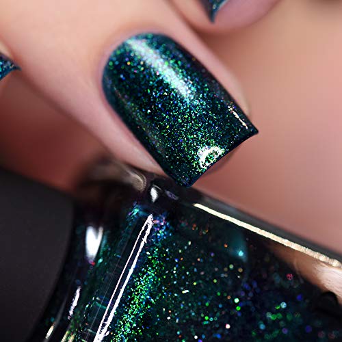Image of ILNP Riddle Me This - Deep Blue Holographic Shimmer Nail Polish