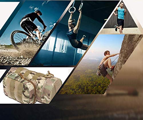 Jipemtra Tactical Military Molle Water Bottle Pouch H2O Hydration Carrier Holder Military Molle Tactical Travel Carry Bag Case For Outdoor Activities Running Cycling Camping (Green) #TOP7