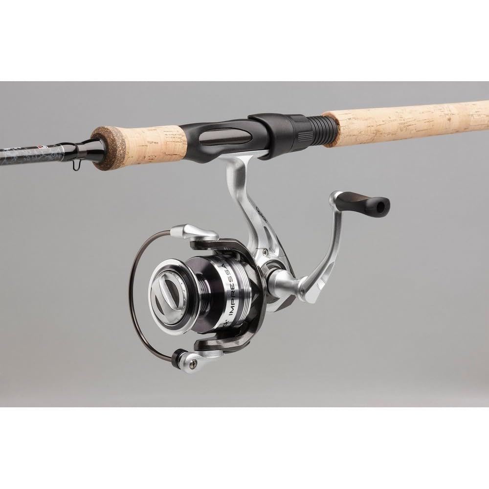 DAM Impressa Classic Spinning Combo, Freshwater Angler Fishing Rod & Reel Pike Perch & Zander, Strong Leightweight & Versatile, Black, 1.80m - 2.7m Moderate Fast Rod, 1000-3000 Size Reel