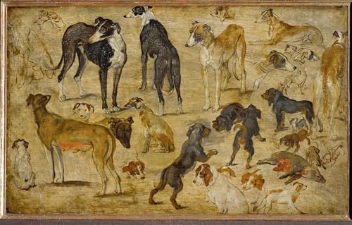 Cuadro en lienzo Tierstudien de Jan Brueghel el Viejo, pintura mural de 60x90cm para dormitorio