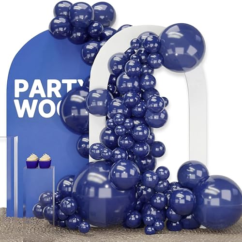 Image of PartyWoo Navy Blue Balloons 100pcs Different Sizes of 36 18 12 10 5 Inch Dark Blue Balloon Arch Kit Garland for Graduation Wedding Sports Baby Shower Birthday Bachelorette Party Decorations Blue-Z90