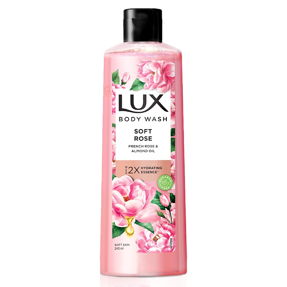 Lux Soft Rose Bodywash with French Rose & Almond Oil, 245 ml