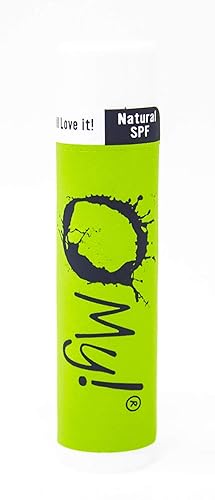 O My! Bálsamo labial de leche de cabra 0.15 onzas, lima clave, bálsamo labial de leche de cabra natural, vitaminas y minerales, Dab de manteca de