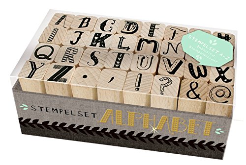 Preisvergleich Produktbild Holzstempel-Set - Alphabet