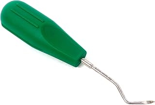Premium Grade Dental Root Tip Heidbrink Elevator Left, H2, Green Handle, German Stainless Steel Dental Instrument