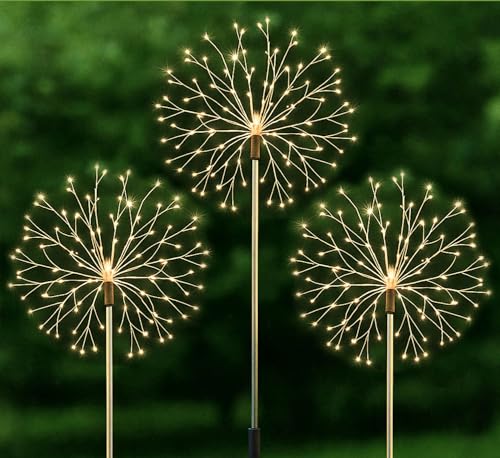 Kopp Verlag LED-Gartenstecker Pusteblume 3er-Set