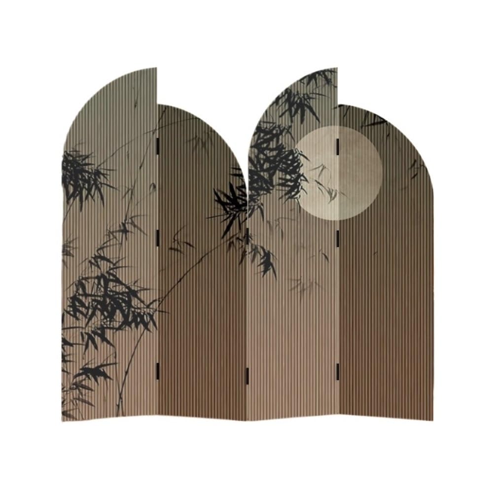 Privacy Screen Simple Floor-standing Screen Partition, Living Room Background Wall, Entrance Privacy, Retro Folding Room Divider