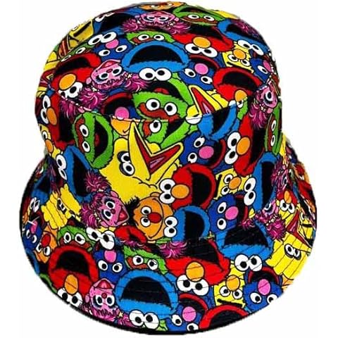 KGM Cool Cartoon face Print Festival Holiday Sun Bucket hat (Colourful), One Size Cover
