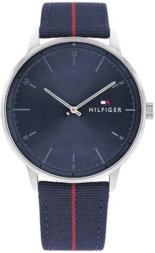 Miniatura 8 de Tommy Hilfiger Reloj casual de cuarzo de acero inoxidable y malla para hombre Color azul Modelo 1791841 Azul  Patchwork Reloj de cuarzo