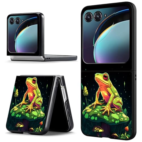 ACWDMKH for Motorola Razr 2025 Case,for Moto Razr 60 Phone Case Cute Slim Hard PC Ultra-Thin Anti-Scratches Shockproof Protective Phone Cover,Colorful Frog