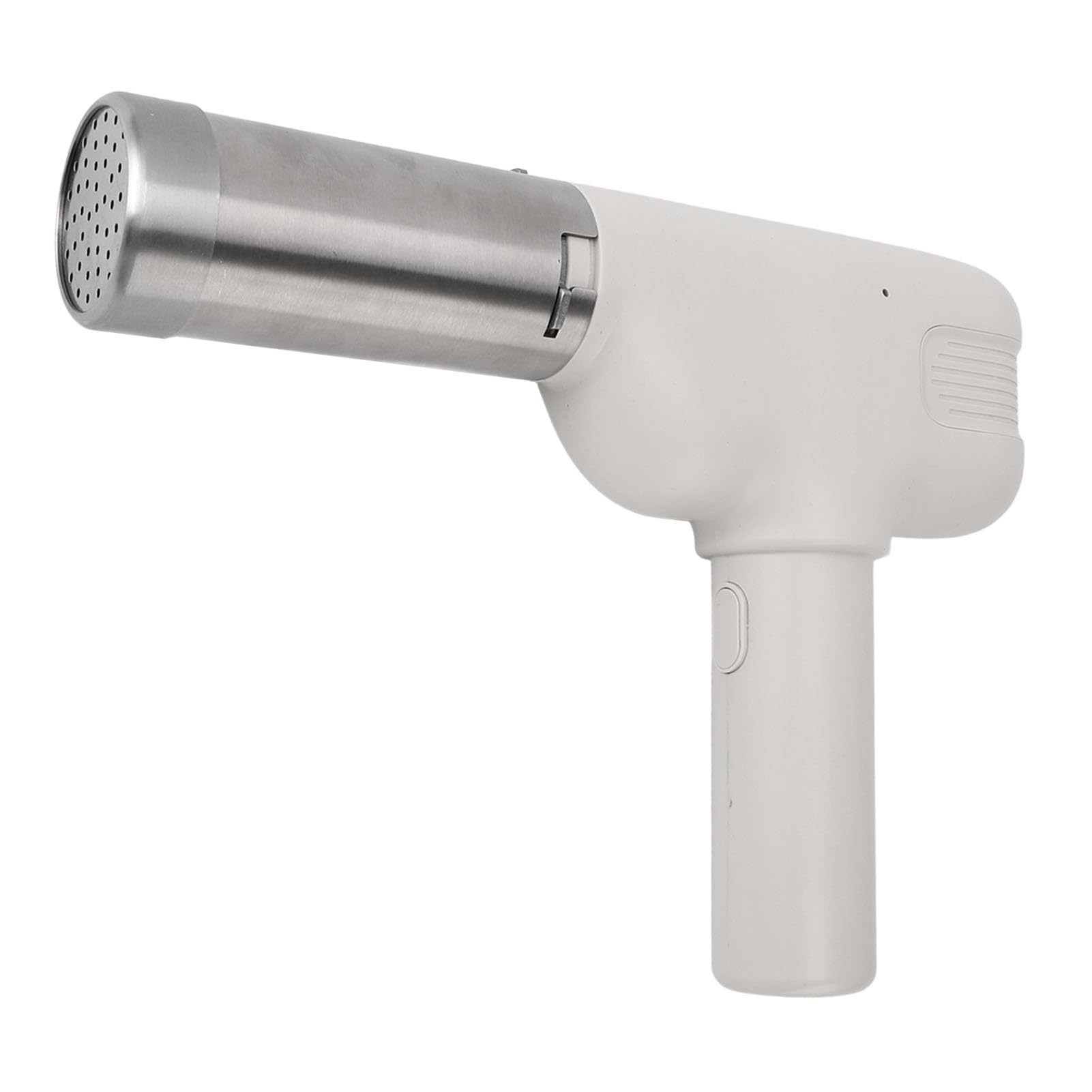 Máquina para Hacer Pasta Eléctrica de Mano, Fabricante de Fideos Automático Pequeño, Recargable, Portátil, para el Hogar, Cocina, Acero Inoxidable, 3 Moldes (Blanca)