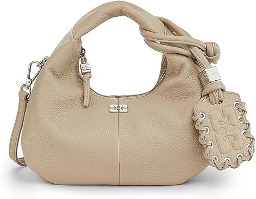 Textured Leather Hobo Bag