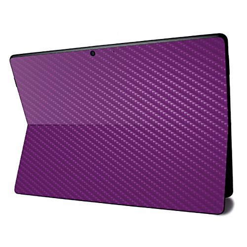 Image of MightySkins Carbon Fiber Skin for Microsoft Surface Pro X - Solid Purple | Textured Carbon Fiber Finish | Easy to Apply, Remove, and Change Styles | Made in The USA (CF-MISURPRX-Solid Purple)