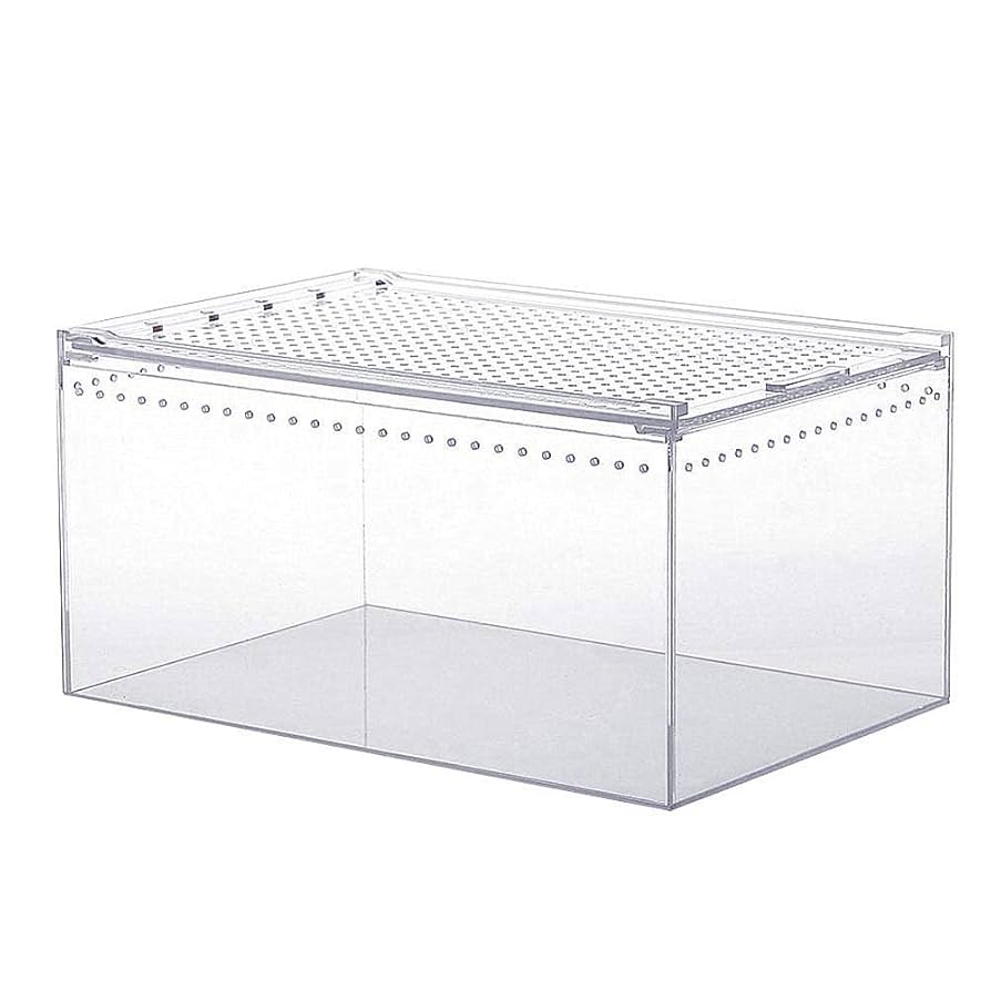 [爬虫類飼育セット]透明アクリル製 飼育ケース 爬虫類ケージ アクリル 爬虫類飼育ボックス 透風透明飼育