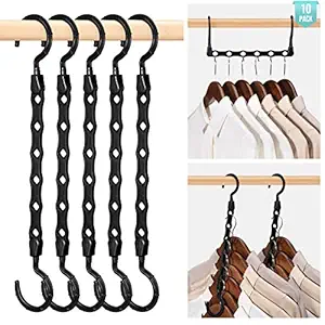 HOUSE DAY 24X11.3X6.8CM Black Magic Hangers 10 Pack Magic Hangers