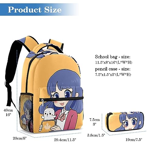 Sac à dos graffiti géométrique avec trousse pour ados et écoliers - 2