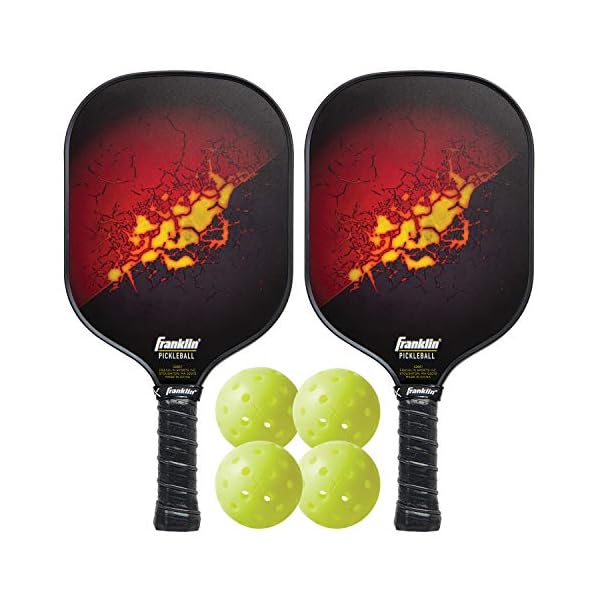 Franklin Sports Pickleball Paddle and Ball Set - (2) Fiberglass ...