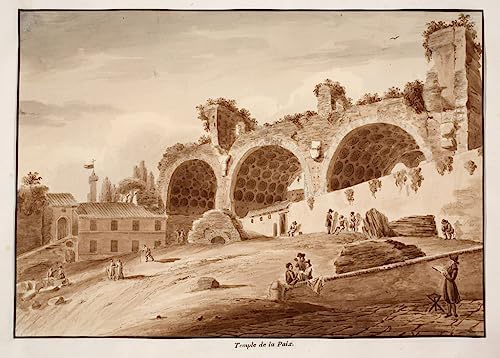 Toile murale Temple de la Paix par Agostino Tofanelli, une touche artistique chic pour votre salon
