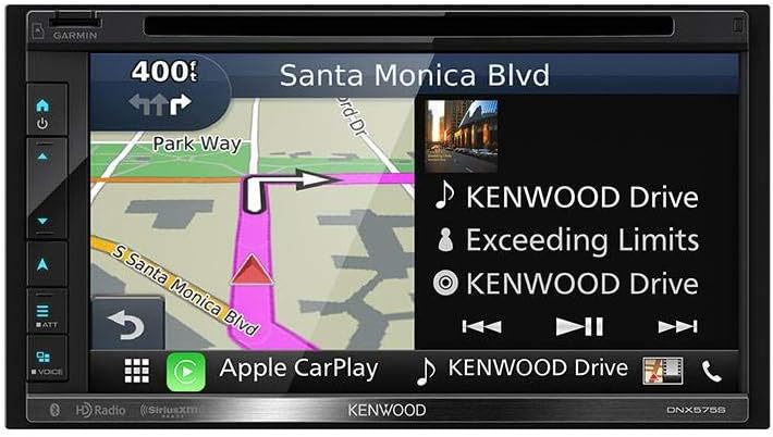 Kenwood 019048221704 DNX575S in-Dash Multimedia Receiver with Navigation