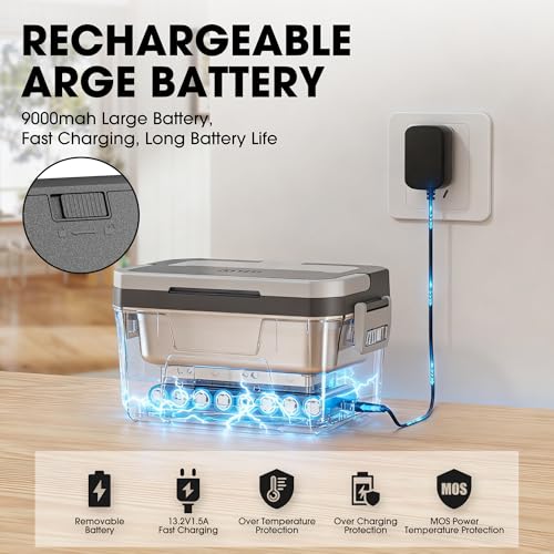 Herrfilk Cordless Electric Lunch Box for Adults with APP Control, 1.2L Portable Heated Lun - image 7