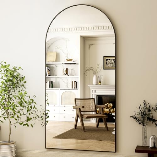 HARRITPURE 76"x34" Arched Full Length Mirror, Black - Image 2